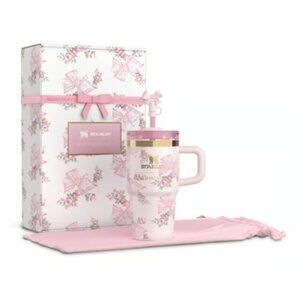 Stanley x Love Shack Fancy Tumbler 20 OZ Holiday Rosa Beaux Pink NEW SEALED